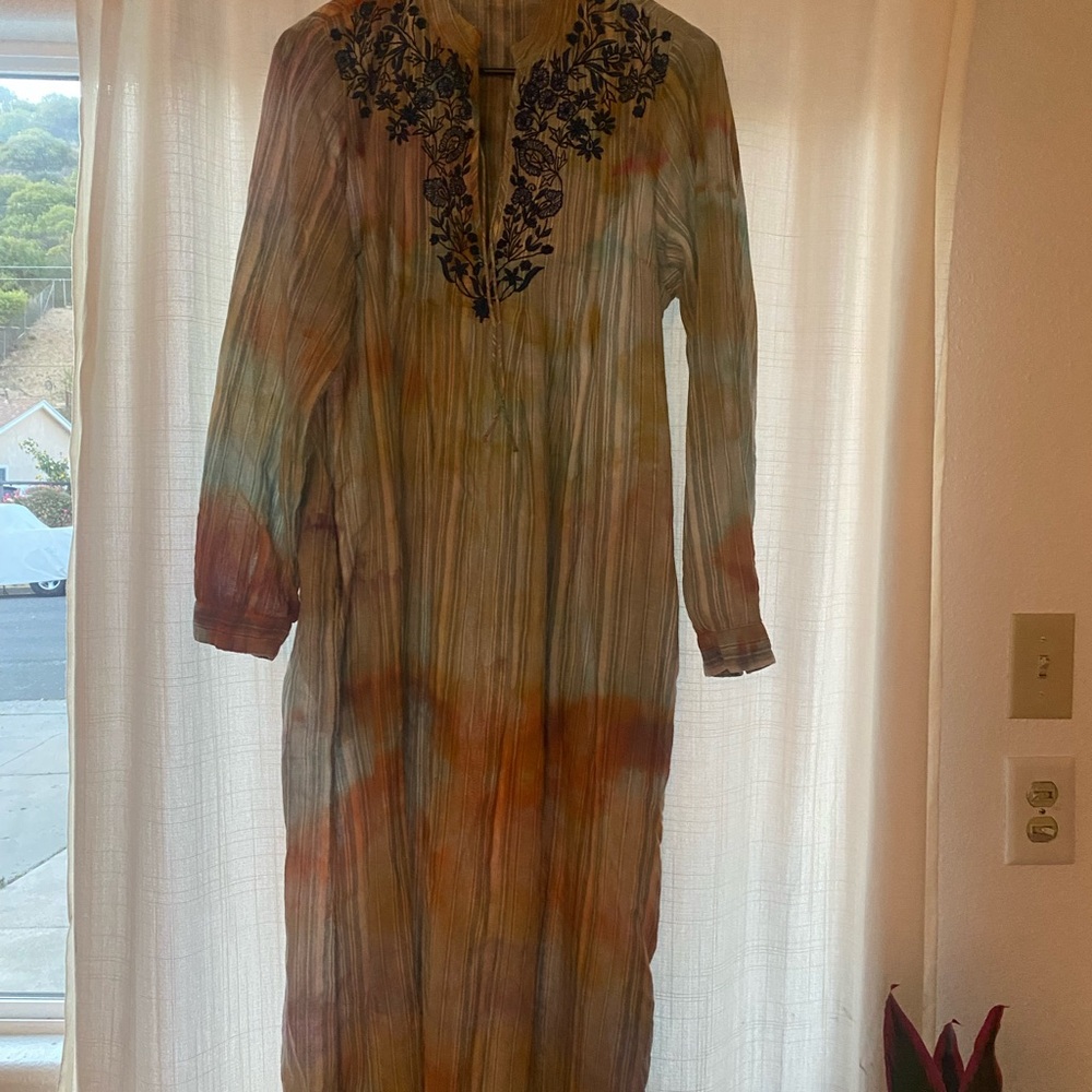 Matta Cream Long Sleeve Sheath Dress